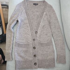Aritzia Talula Oversized Brown/Grey Cardigan XS